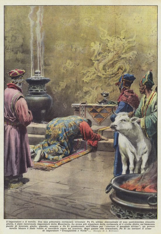 Císař a býk od Achille Beltrame