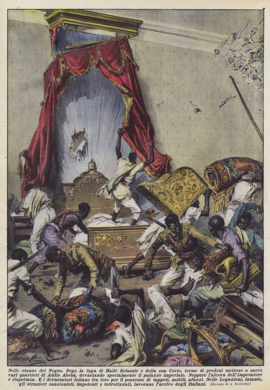 V pokojích Negus od Achille Beltrame