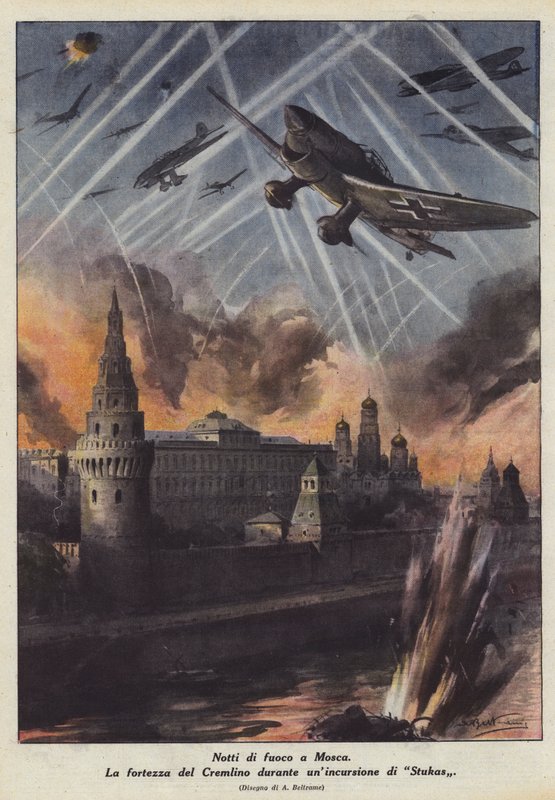 Ohnivé noci v Moskvě od Achille Beltrame