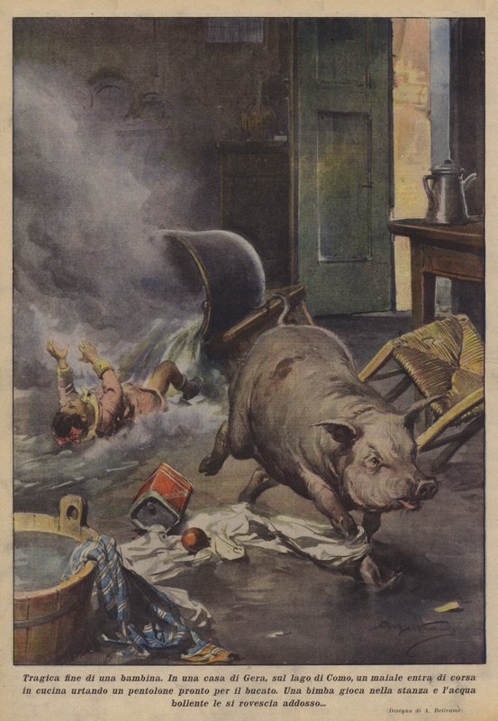 Tragický konec malé holčičky od Achille Beltrame