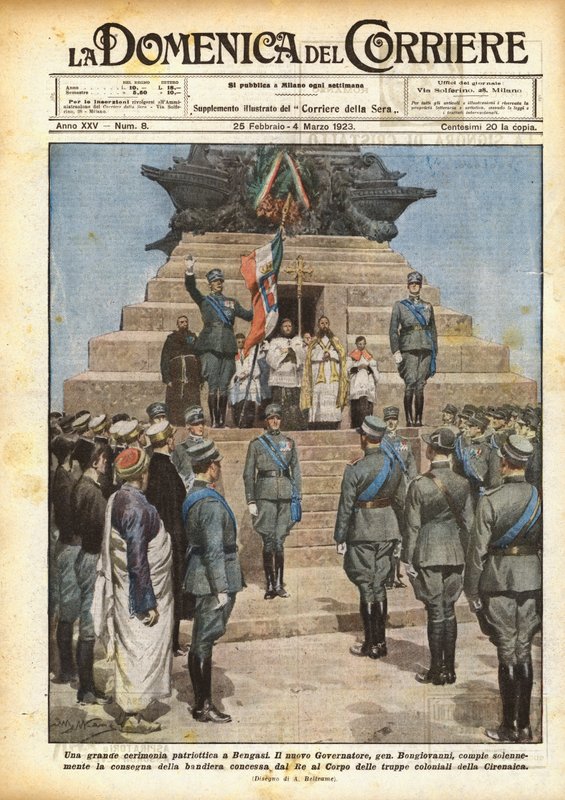 Velký vlastenecký ceremoniál v Benghází od Achille Beltrame