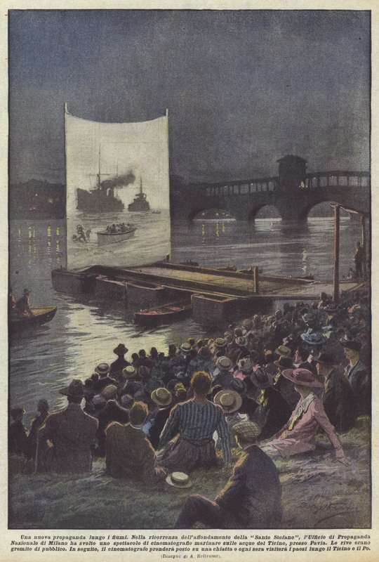 Nová propaganda podél řek od Achille Beltrame