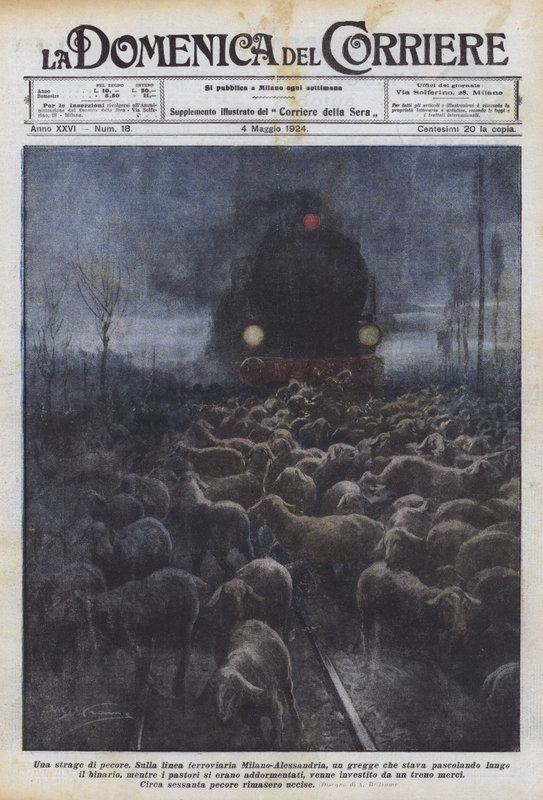 Porážka ovcí od Achille Beltrame