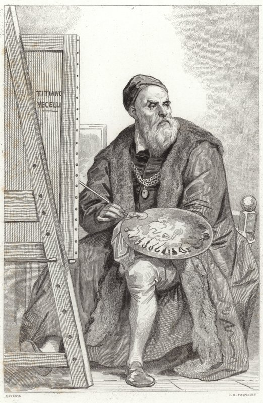 Portrét Tiziana od Achille Devéria