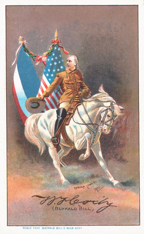 Buffalo Bill na bílém koni od Adrian Jones