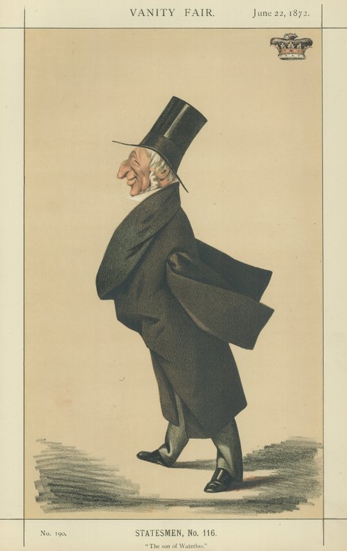 Sir Arthur Wellesley (barevné lito) od Adriano Cecioni