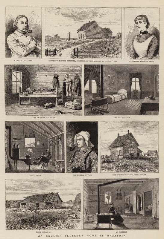Domov anglického osadníka v Manitobě od Adrien Emmanuel Marie