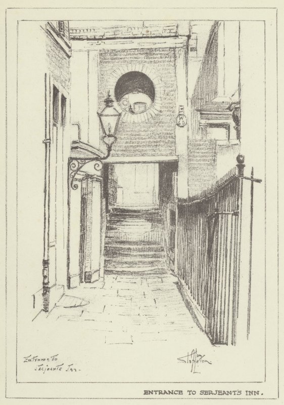 Vchod do hostince Serjeants Inn od Alan Stapleton