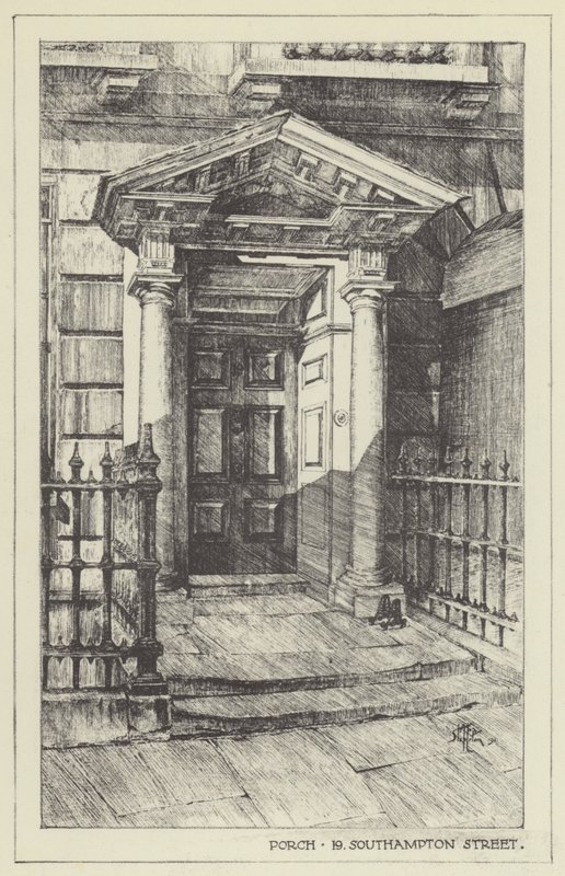 Porch, 19, Southampton Street od Alan Stapleton