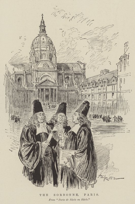 Sorbonna, Paříž od Albert Robida