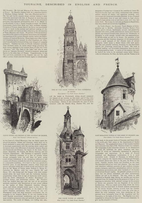 Touraine, popsaný v angličtině a francouzštině od Albert Robida