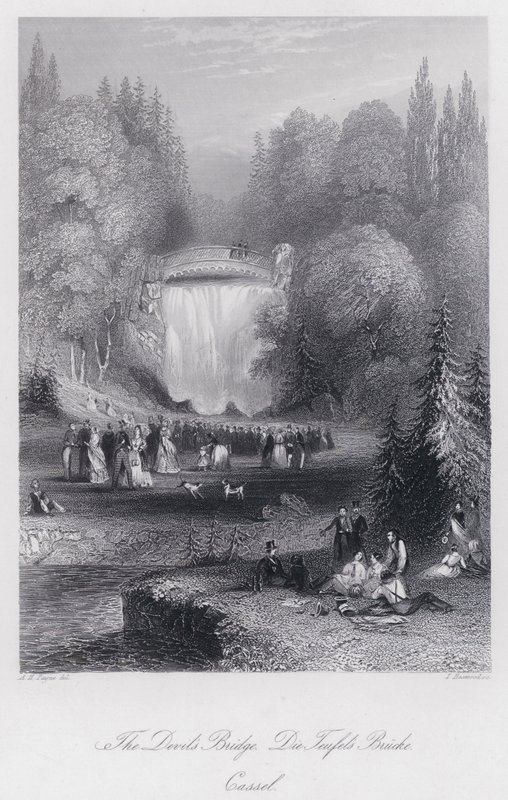 Ďáblův most, Cassel (rytina) od Albert Henry Payne