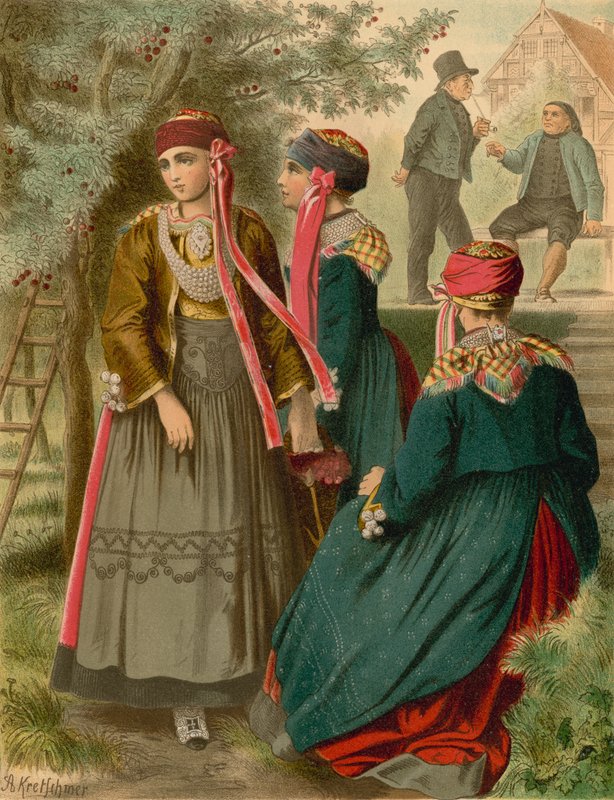 Německý kostým, Hannover, Das alten Land od Albert Kretschmer