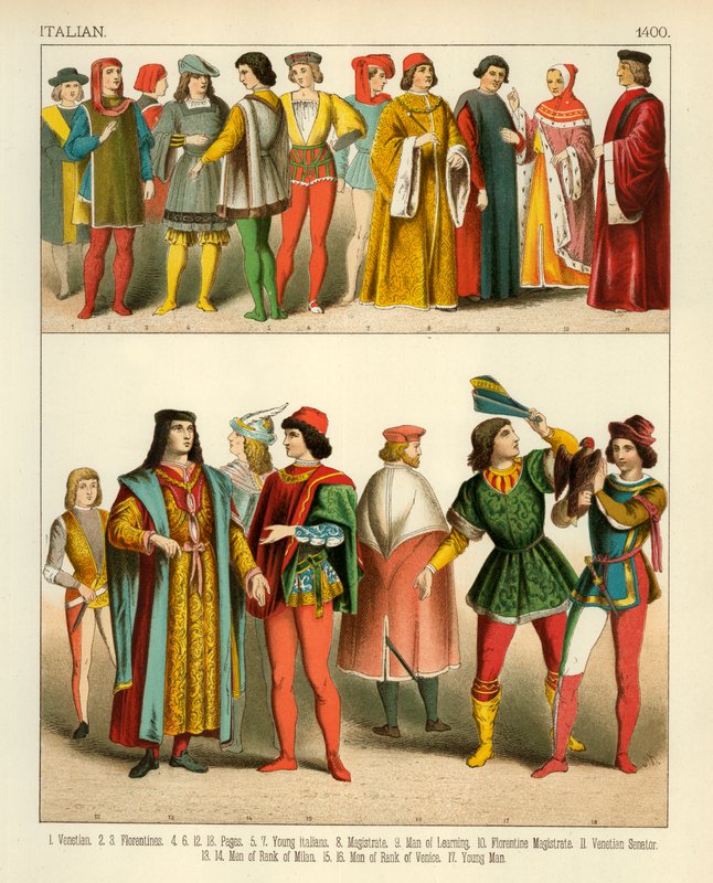 Italský kostým 1400 od Albert Kretschmer