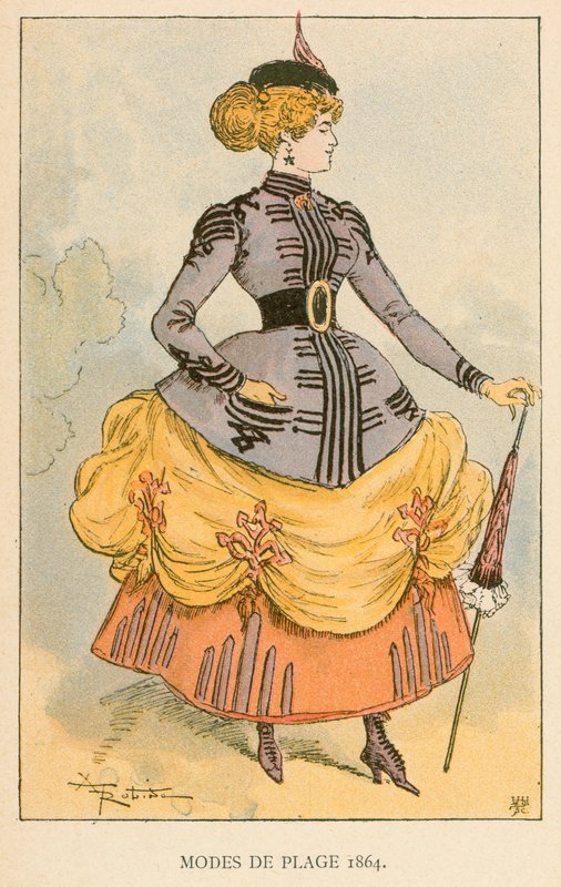 Plážové režimy 1864 od Albert Robida