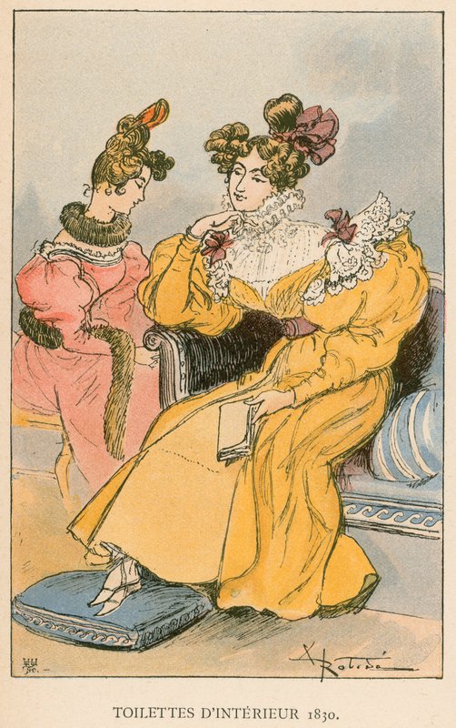 Vnitřní toalety 1830 od Albert Robida