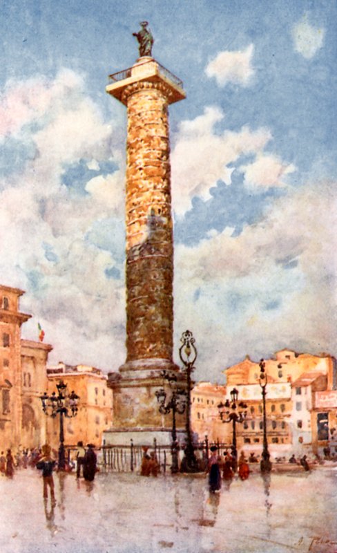 Sloup Marca Aurelia, Piazza Colonna od Alberto Pisa