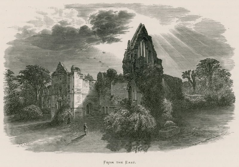 Dryburgh Abbey, z východu od Alexander Francis Lydon