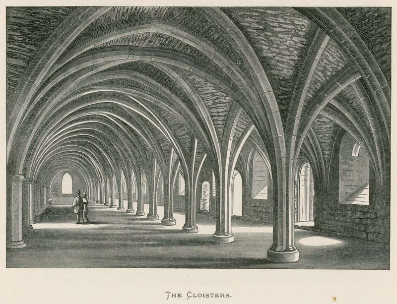 Fountains Abbey, The Cloisters od Alexander Francis Lydon