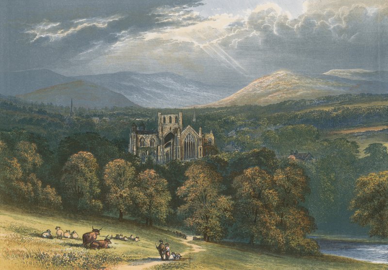 opatství Melrose od Alexander Francis Lydon