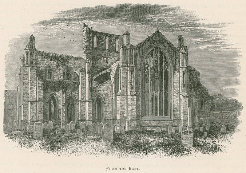 Melrose Abbey, Z východu od Alexander Francis Lydon
