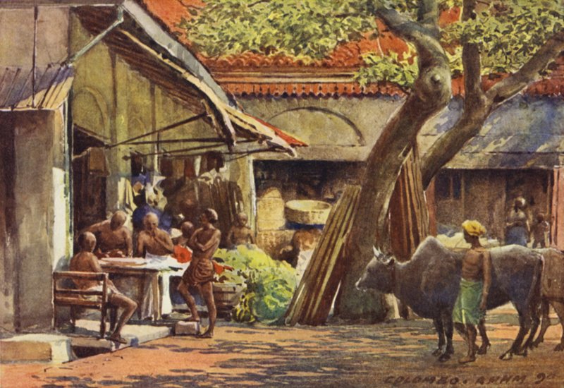 Trh, Colombo od Alexander Henry Hallam Murray