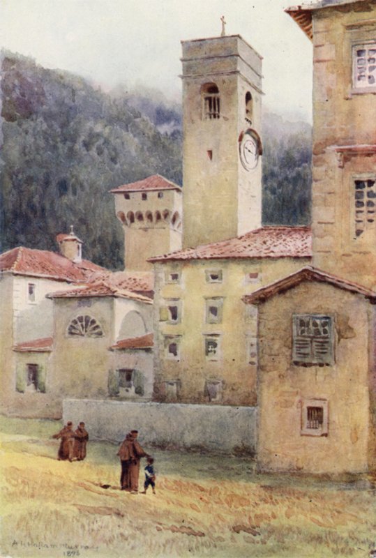 Vallombrosa, Abbey (barva litho) od Alexander Henry Hallam Murray