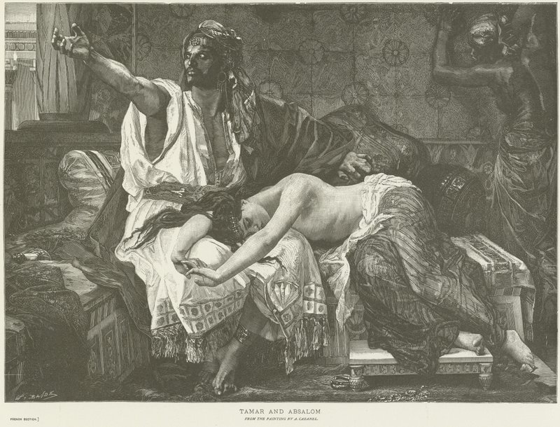 Támar a Abšalóm od Alexandre Cabanel