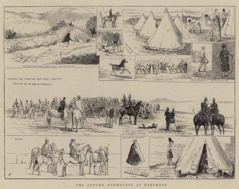Podzimní manévry v Dartmooru od Alfred Chantrey Corbould