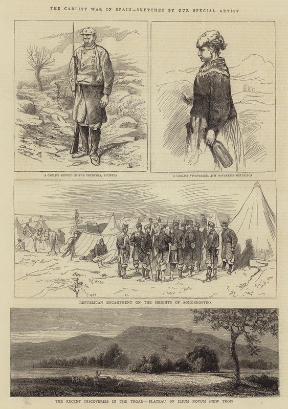 Carlistická válka ve Španělsku od Alfred Chantrey Corbould