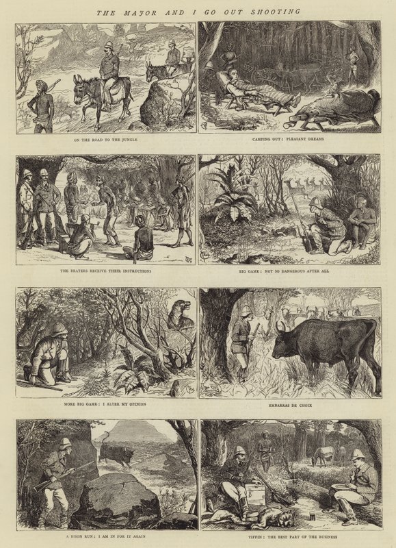 Major a já jdeme střílet od Alfred Chantrey Corbould
