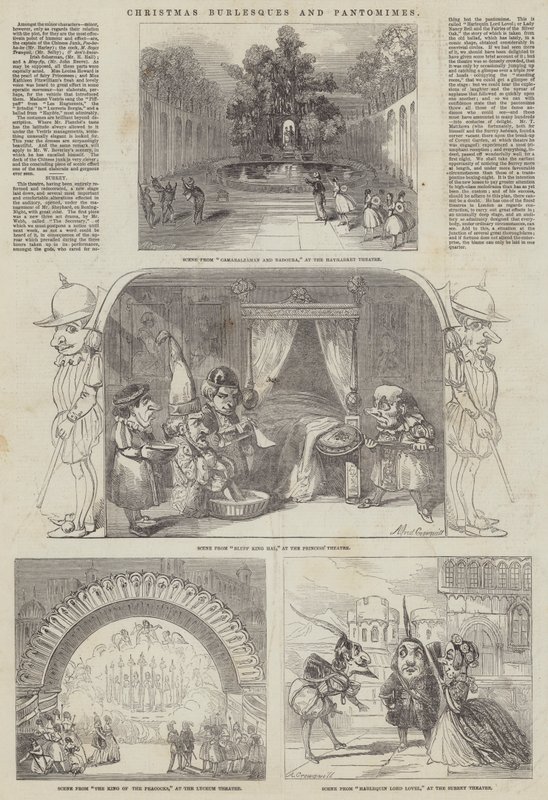 Vánoční burlesky a pantomimy od Alfred Crowquill