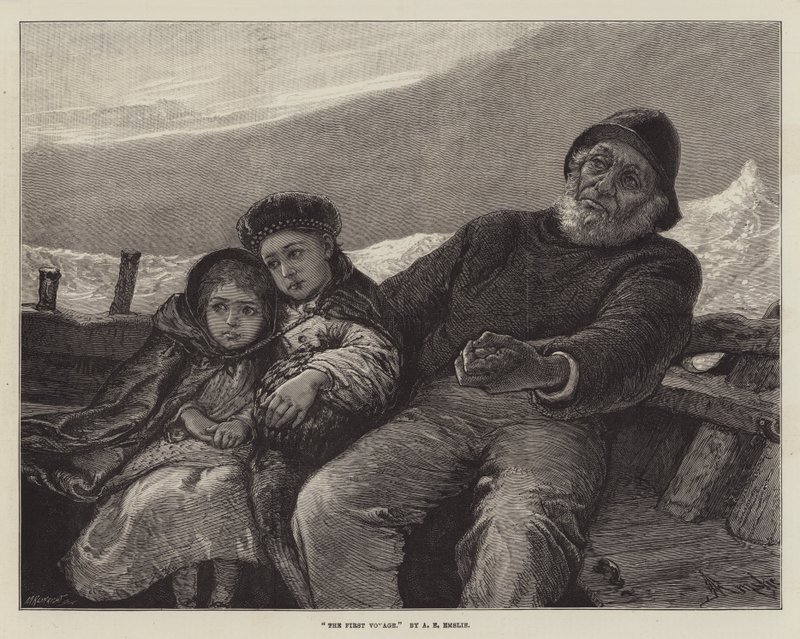 První plavba od Alfred Edward Emslie