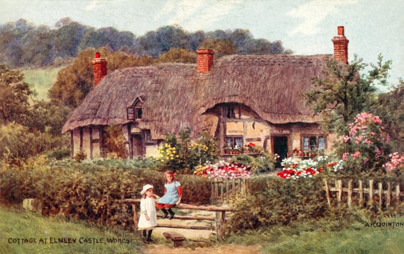 Chata v Elmley Castle, Worcestershire od Alfred Robert Quinton