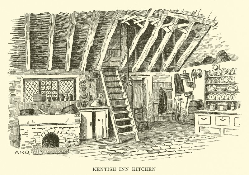 Kuchyň Kentish Inn od Alfred Robert Quinton