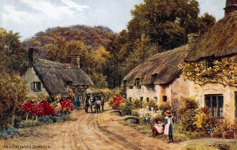 Staré chalupy, Dunster od Alfred Robert Quinton
