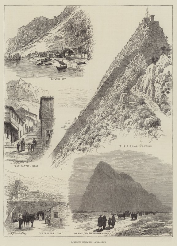 Bloumání, Gibraltar od Alfred Robert Quinton