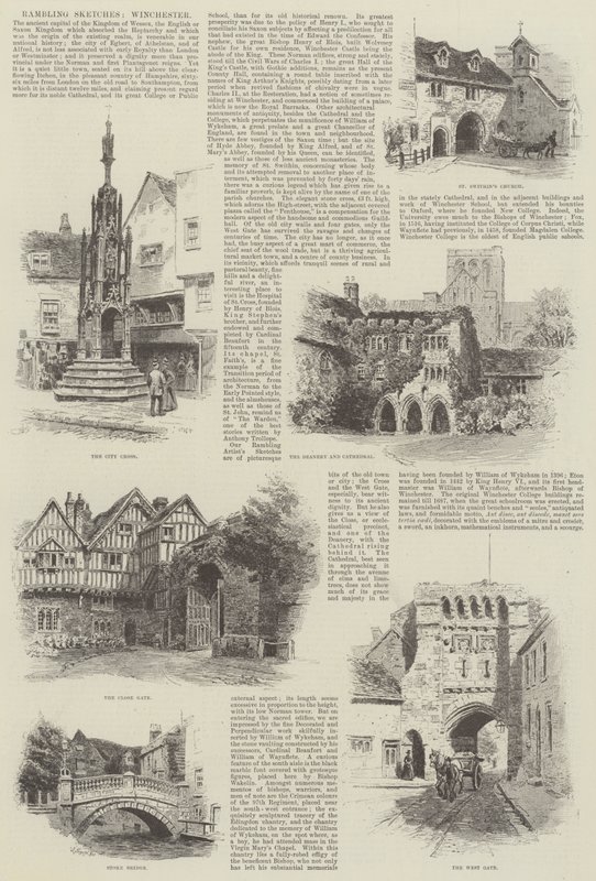 Rambling Sketches, Winchester od Alfred Robert Quinton