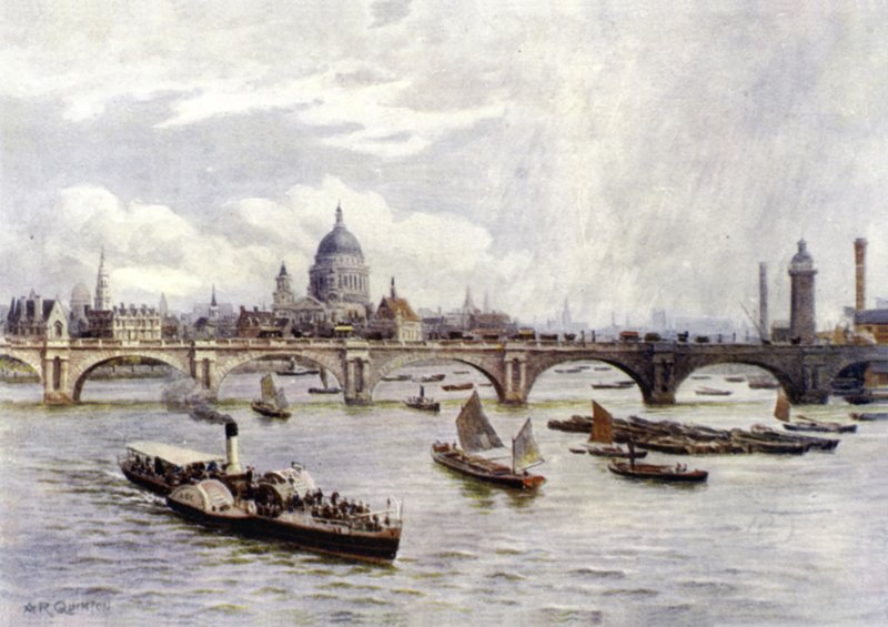Katedrála svatého Pavla a most Waterloo od Alfred Robert Quinton
