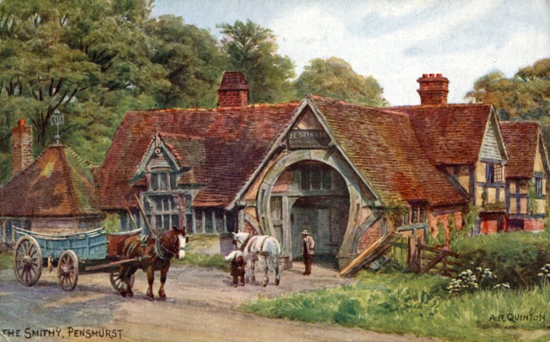 Kovárna, Penshurst, Kent od Alfred Robert Quinton