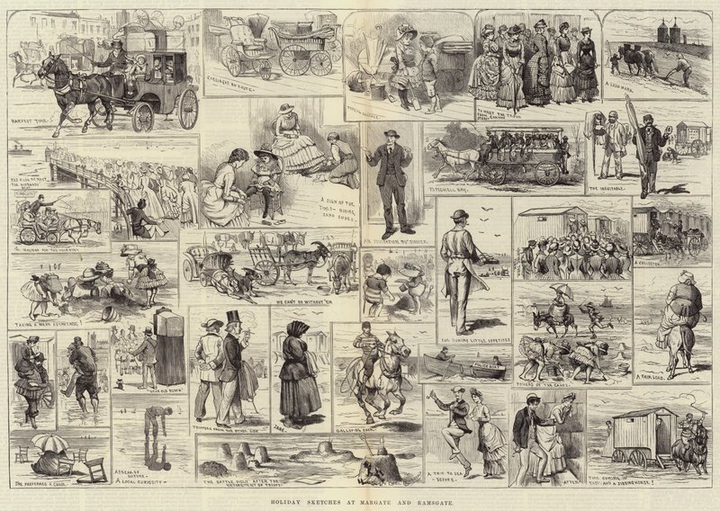 Prázdninové skici v Margate a Ramsgate od Alfred Courbould
