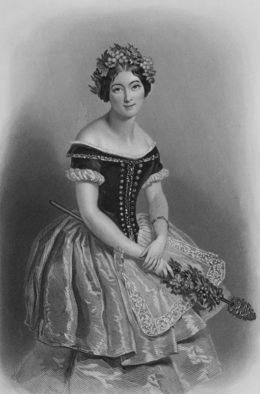 Carlotta Grisi, La Giselle (rytina) od Alfred Edward (after) Chalon
