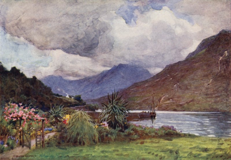 Zahrada v Leenane, Connemara od Alfred Heaton Cooper