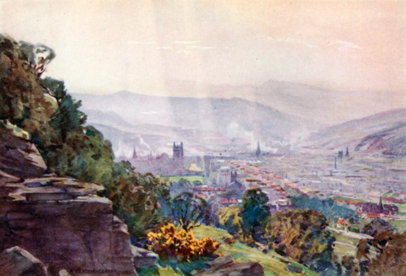 Bath, z Hampton Rocks (barva lito) od Alfred Heaton Cooper