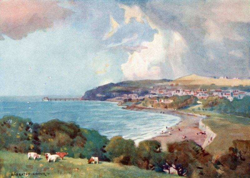 Clevedon, poblíž Bristolu (barevné lito) od Alfred Heaton Cooper