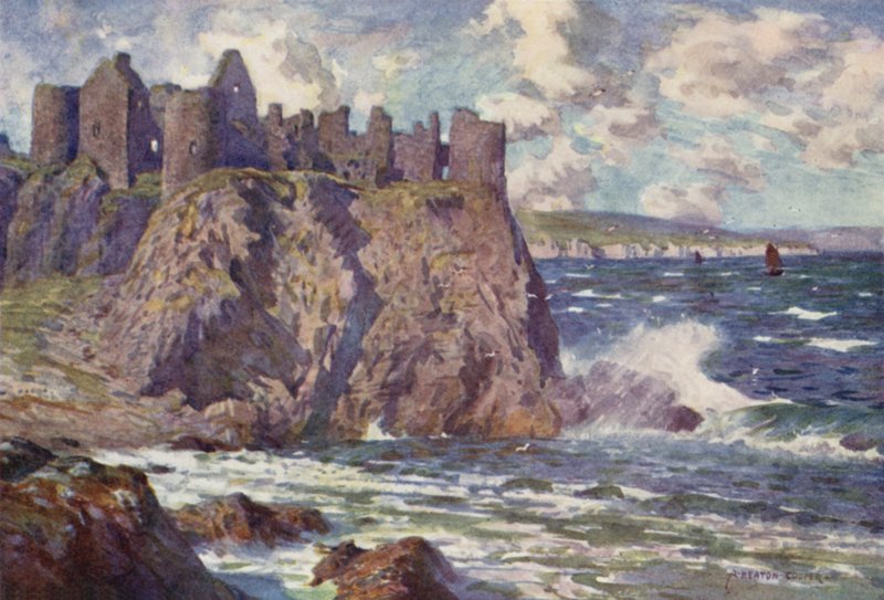 Dunluce Castle, Giants Causeway od Alfred Heaton Cooper