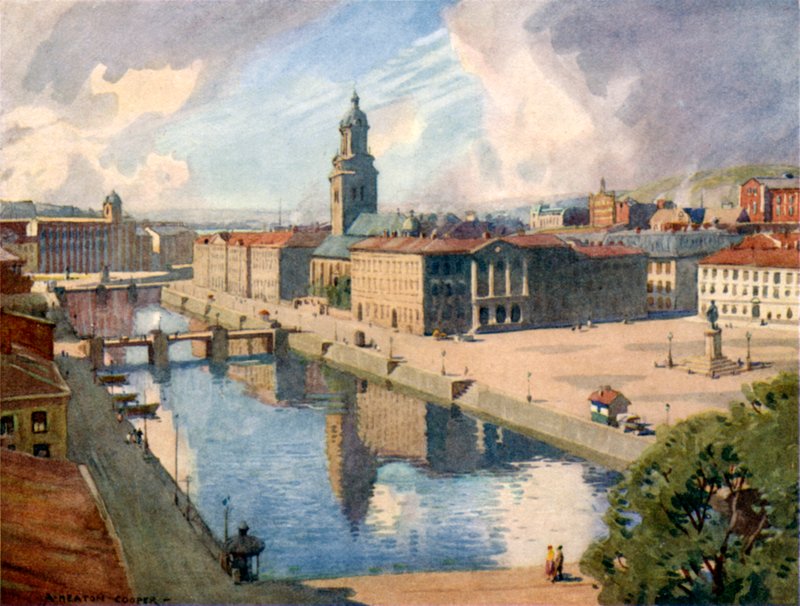 Göteborg, město od Alfred Heaton Cooper