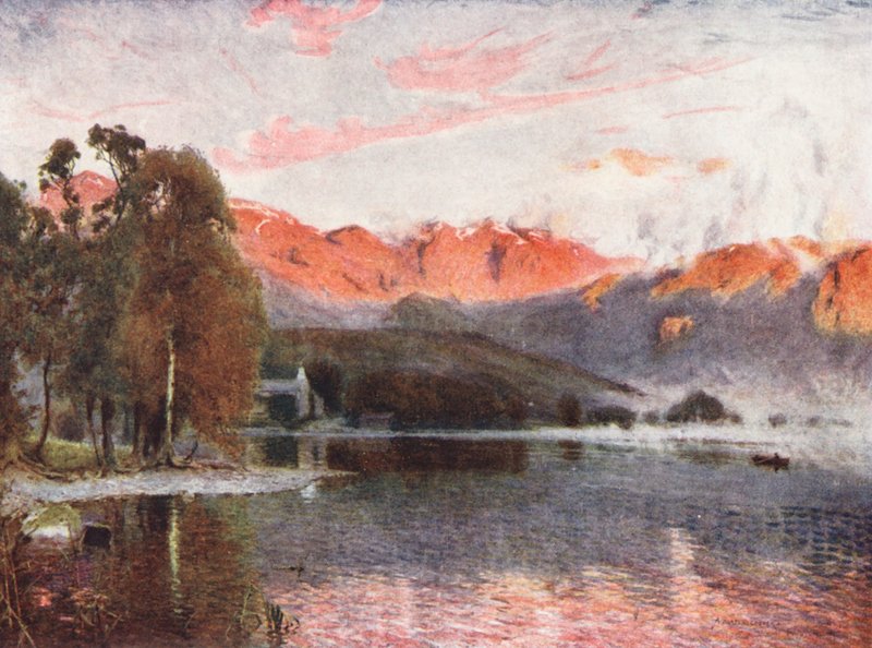 Lake District: (barevná litografie) od Alfred Heaton Cooper