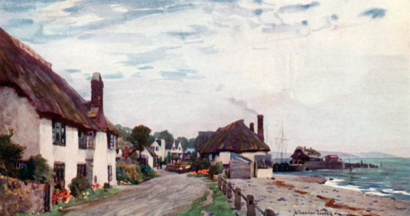 Porlock Weir (barva lito) od Alfred Heaton Cooper