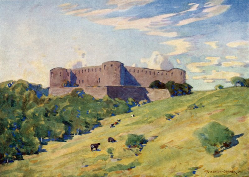 Ruiny hradu Borgholm, Oland od Alfred Heaton Cooper